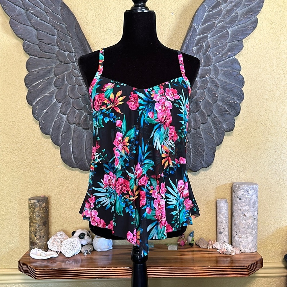 Krista Floral Swim Tankini Top